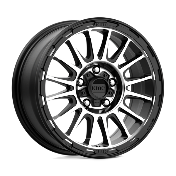 KMC KM542 IMPACT SATIN BLACK MACHINED Wheels for 2021-2022 FORD BRONCO [] - 17X8 20 MM - 17"  - (2022 2021)