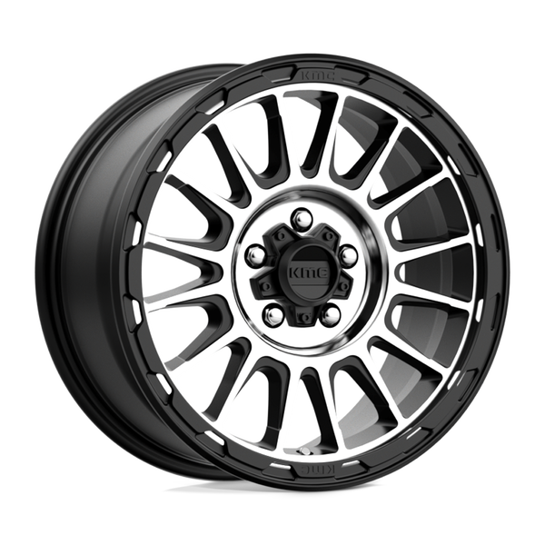 KMC KM542 IMPACT SATIN BLACK MACHINED Wheels for 2015-2020 ACURA TLX [] - 17X8 35 MM - 17"  - (2020 2019 2018 2017 2016 2015)