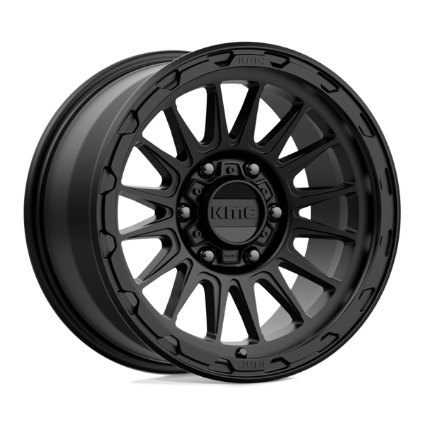 KMC KM542 IMPACT SATIN BLACK Wheels for 2010-2020 FORD F-150 [] - 17X9 18 MM - 17"  - (2020 2019 2018 2017 2016 2015 2014 2013 2012 2011 2010)