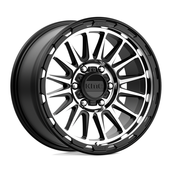 KMC KM542 IMPACT SATIN BLACK MACHINED Wheels for 2019-2022 FORD RANGER [] - 18X9 18 MM - 18"  - (2022 2021 2020 2019)