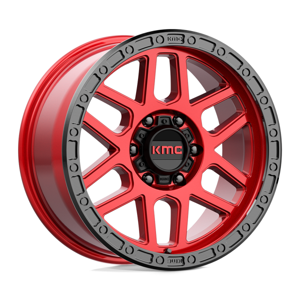 KMC KM544 MESA CANDY RED WITH BLACK LIP Wheels for 2021-2022 FORD BRONCO [] - 18X9 18 MM - 18"  - (2022 2021)