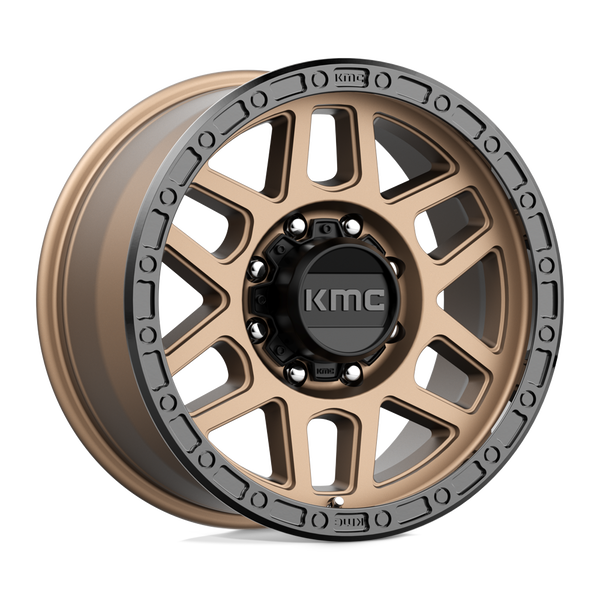 KMC KM544 MESA MATTE BRONZE WITH BLACK LIP Wheels for 2013-2023 FORD F-250 F-350 SUPER DUTY [] - 18X9 18 mm - 18"  - (2023 2022 2021 2020 2019 2018 2017 2016 2015 2014 2013)