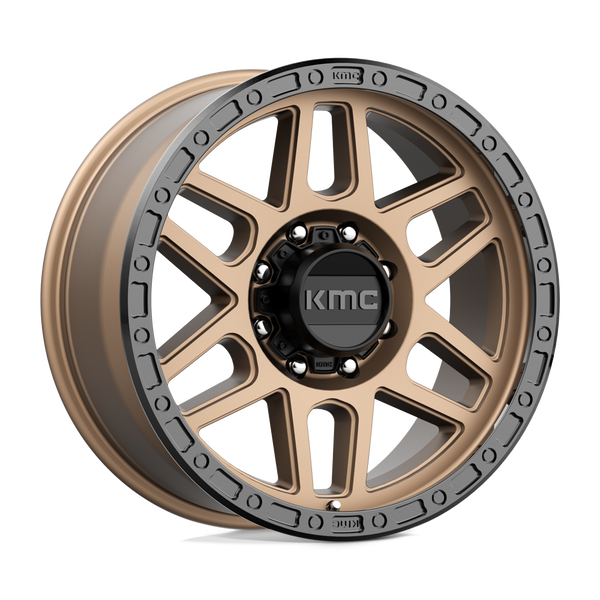 KMC KM544 MESA MATTE BRONZE WITH BLACK LIP Wheels for 2013-2023 FORD F-250 F-350 SUPER DUTY [] - 17X9 18 mm - 17"  - (2023 2022 2021 2020 2019 2018 2017 2016 2015 2014 2013)