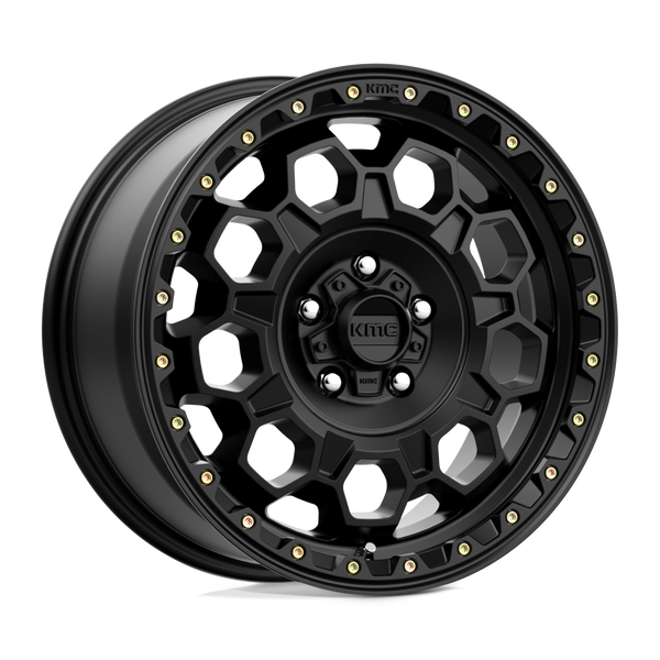 KMC KM545 TREK SATIN BLACK Wheels for 2015-2020 ACURA TLX [] - 17X8 35 MM - 17"  - (2020 2019 2018 2017 2016 2015)