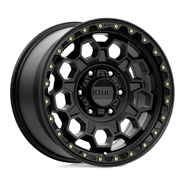 KMC KM545 TREK SATIN BLACK Wheels for 2007-2021 FORD EXPEDITION [] - 17X9 18 MM - 17"  - (2021 2020 2019 2018 2017 2016 2015 2014 2013 2012 2011 2010 2009 2008 2007)