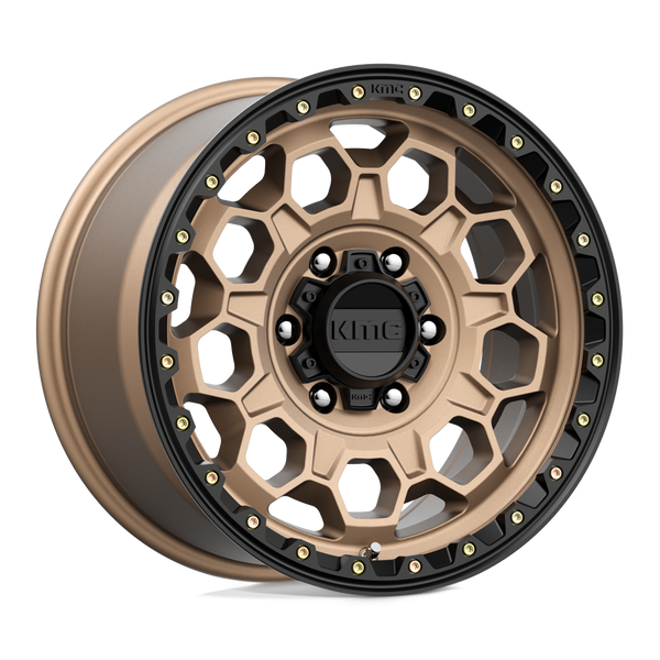 KMC KM545 TREK MATTE BRONZE WITH BLACK LIP Wheels for 2007-2021 FORD EXPEDITION [] - 17X9 18 MM - 17"  - (2021 2020 2019 2018 2017 2016 2015 2014 2013 2012 2011 2010 2009 2008 2007)