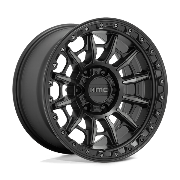 KMC KM547 CARNAGE SATIN BLACK WITH GRAY TINT Wheels for 2021-2022 FORD BRONCO [] - 17X9 -12 MM - 17"  - (2022 2021)