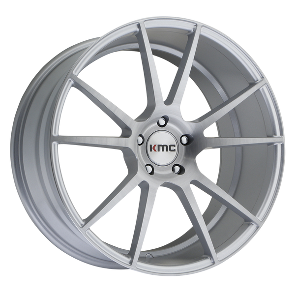 KMC KM709 FLUX BRUSHED SILVER Wheels for 2012-2022 LEXUS IS350 F-SPORT [] - 20X8.5 35 mm - 20"  - (2022 2021 2020 2019 2018 2017 2015 2014 2013 2012)