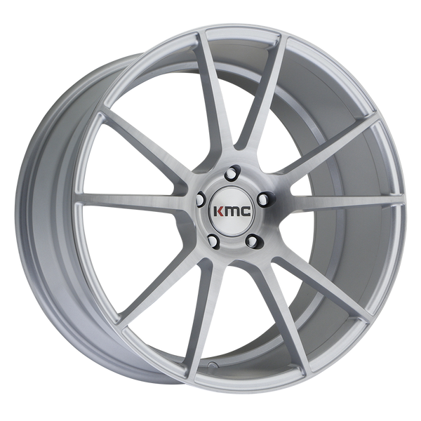 KMC KM709 FLUX BRUSHED SILVER Wheels for 2017-2020 ACURA MDX [] - 20X8.5 35 mm - 20"  - (2020 2019 2018 2017)
