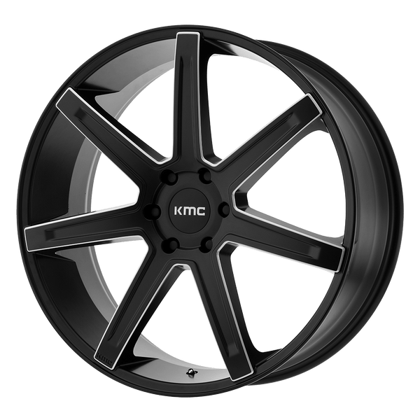 KMC KM700 REVERT SATIN BLACK MILLED Wheels for 2004-2008 ACURA TL BASE 3.2L [] - 20X9 35 mm - 20"  - (2008 2007 2006 2005 2004)