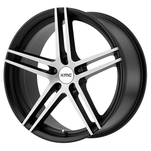 KMC KM703 MONOPHONIC SATIN BLACK BRUSHED Wheels for 2019-2023 ACURA RDX [] - 18X8.5 35 mm - 18"  - (2023 2022 2021 2020 2019)