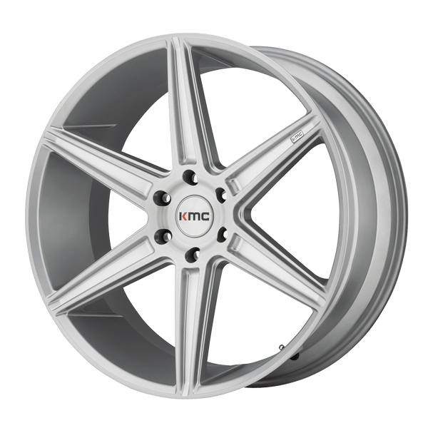 KMC KM712 PRISM TRUCK BRUSHED SILVER Wheels for 2017-2020 ACURA MDX [] - 20X9 30 mm - 20"  - (2020 2019 2018 2017)