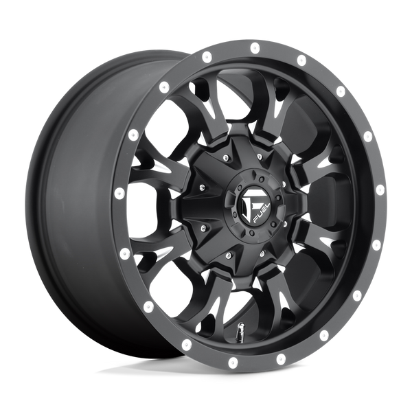 Fuel 1PC D517 KRANK MATTE BLACK MILLED Wheels for 2021-2023 FORD F-150 [] - 17X9 20 MM - 17"  - (2023 2022 2021)