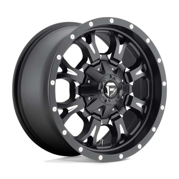 Fuel 1PC D517 KRANK MATTE BLACK MILLED Wheels for 2010-2020 FORD F-150 [] - 17X9 1 MM - 17"  - (2020 2019 2018 2017 2016 2015 2014 2013 2012 2011 2010)