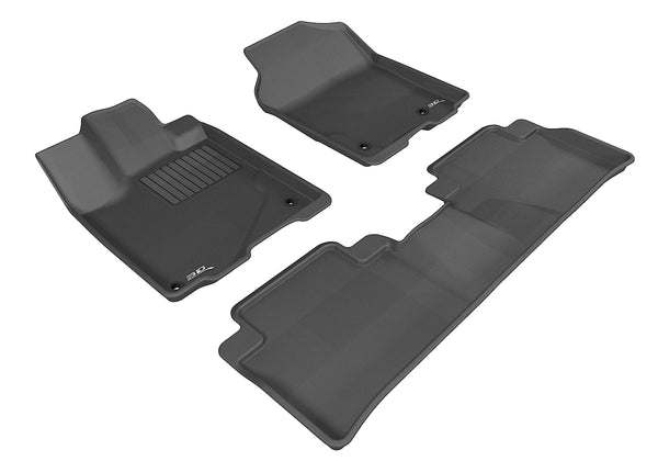 3D MAXpider KAGU Floor Mat for 2013-2018 ACURA RDX  - BLACK - 1ST ROW 2ND ROW  - L1AC00501509 [2020 2019 2018 2017 2016 2015]