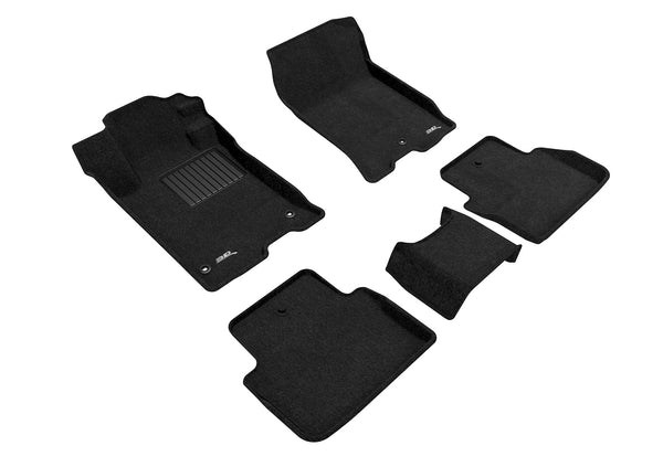 3D MAXpider ELEGANT Floor Mat for 2015-2020 ACURA TLX FWD  - BLACK - 1ST ROW 2ND ROW - L1AC00904709 [2023 2022]