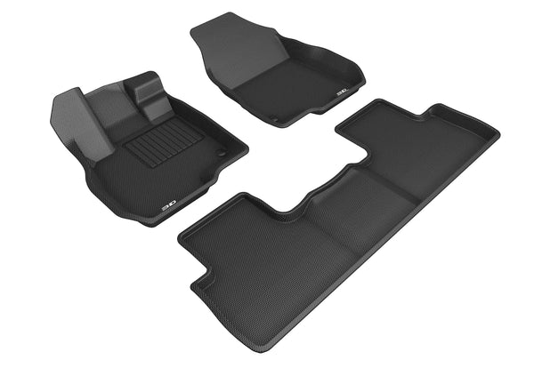 3D MAXpider KAGU Floor Mat for 2019-2023 ACURA RDX  - BLACK - 1ST ROW 2ND ROW  - L1AC01401509 [2020 2019 2018 2017 2016 2015]
