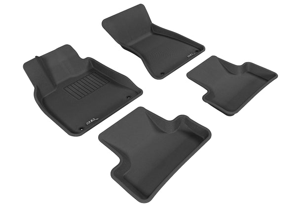 3D MAXpider KAGU Floor Mat for 2009-2017 AUDI Q5 / SQ5  - BLACK - 1ST ROW 2ND ROW  - L1AD00901509 [2023 2022 2021 2020 2019 2018 2017]