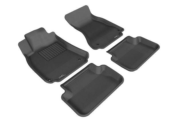 3D MAXpider KAGU Floor Mat for 2009-2016 AUDI A4 / S4 / RS4  - BLACK - 1ST ROW 2ND ROW - L1AD02701509 [2020 2019 2018]
