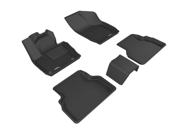 3D MAXpider KAGU Floor Mat for 2015-2018 AUDI Q3  - BLACK - 1ST ROW 2ND ROW - L1AD03901509 [2023 2022 2021 2020]