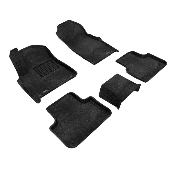 3D MAXpider PREMIUM FLOOR MAT for 2016-2023 AUDI Q7  - BLACK - 1ST ROW 2ND ROW - L1AD04004009 [2020 2019 2018 2017 2016]