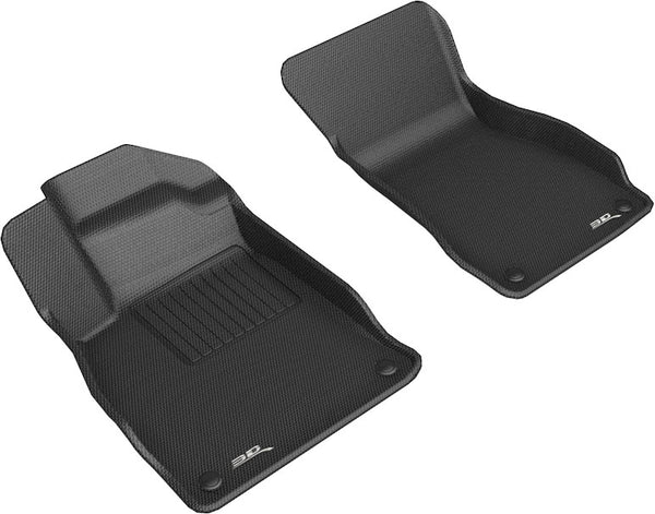 3D MAXpider KAGU Floor Mat for 2021-2024 AUDI A6/ A6 ALLROAD / A7 / S7  - BLACK - 1ST ROW - L1AD05411509 [2018 2017 2016 2015 2014 2013 2012 2011]