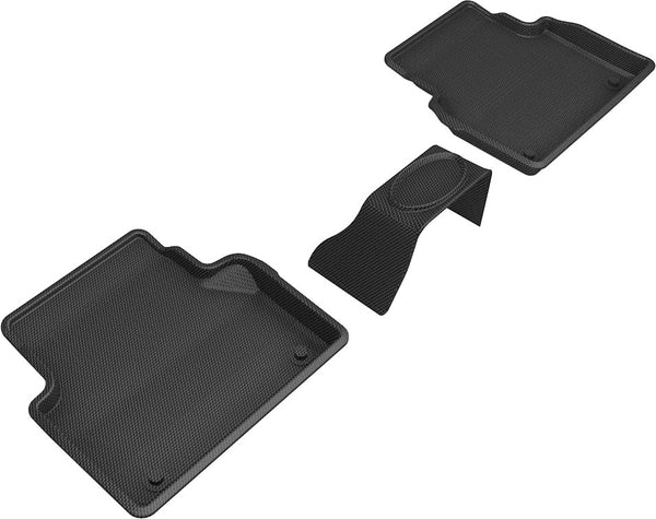 3D MAXpider KAGU Floor Mat for 2021-2024 AUDI A6/ A6 ALLROAD / A7 / S7  - BLACK - 2ND ROW - L1AD05421509 [2021 2020 2019 2018 2017 2016 2015 2014]