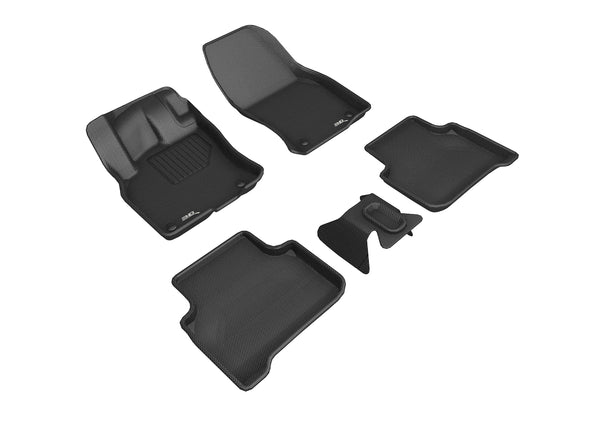 3D MAXpider KAGU Floor Mat for 2019-2024 AUDI Q3  - BLACK - 1ST ROW 2ND ROW - L1AD05501509 [2021 2020 2019 2018 2017 2016 2015 2014]