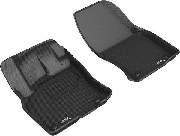 3D MAXpider KAGU Floor Mat for 2019-2024 AUDI Q3  - BLACK - 1ST ROW - L1AD05511509 [2018 2017 2016 2015 2014 2013 2012]