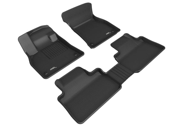 3D MAXpider KAGU Floor Mat for 2019-2023 AUDI E-TRON / E-TRON SPORTBACK  - BLACK - 1ST ROW 2ND ROW - L1AD05901509 [2019 2018 2017 2016 2015 2014 2013 2012]