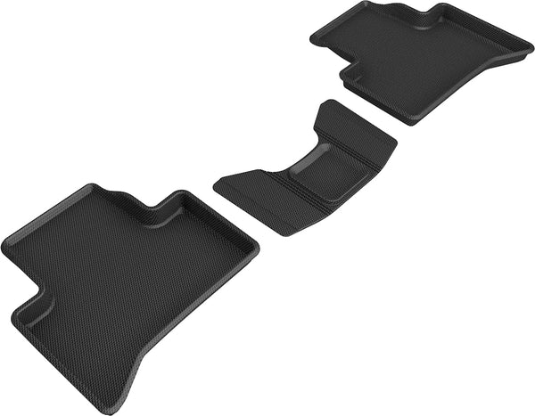 3D MAXpider KAGU Floor Mat for 2018-2023 ALFA ROMEO STELVIO / STELVIO QUADRIFOGLIO  - BLACK - 2ND ROW - L1AR00021509 [2010 2009 2008 2007 2006 2005 2004]