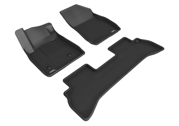 3D MAXpider KAGU Floor Mat for 2020-2023 BUICK ENCORE GX  - BLACK - 1ST ROW 2ND ROW - L1BC04301509 [2023 2022 2021 2020 2019 2018]