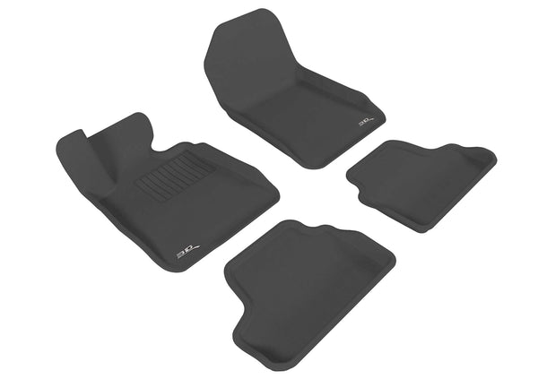 3D MAXpider KAGU Floor Mat for 2007-2013 BMW 3 SERIES CONVERTIBLE E93 - BLACK - 1ST ROW 2ND ROW - L1BM02401509 [2024 2023 2022 2021 2020 2019]