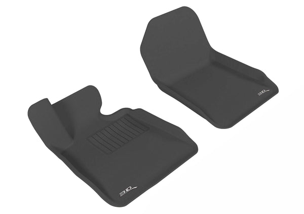 3D MAXpider KAGU Floor Mat for 2007-2013 BMW 3 SERIES CONVERTIBLE E93 - BLACK - 1ST ROW - L1BM02411509 [2024 2023 2022 2021 2020 2019]