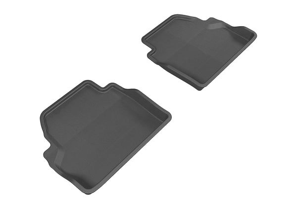 3D MAXpider KAGU Floor Mat for 2014-2020 BMW 4 SERIES F32 - BLACK - 2ND ROW - L1BM05621509 [2017 2016 2015 2014 2013 2012 2011 2010]