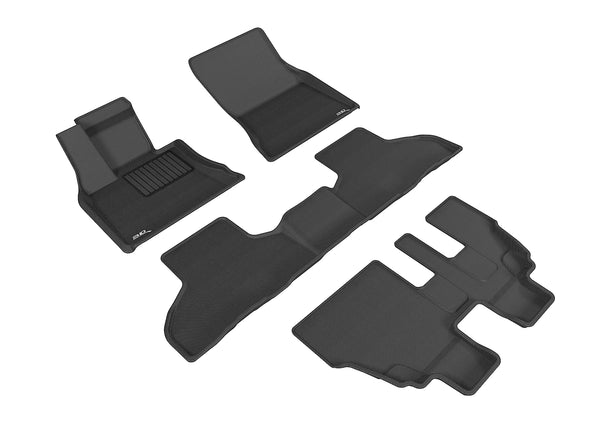 3D MAXpider KAGU Floor Mat for 2014-2018 BMW X5 (F15)  - BLACK - 1ST ROW 2ND ROW 3RD ROW - L1BM06301509 [2012 2011 2010 2009 2008 2007 2006 2005 2004]