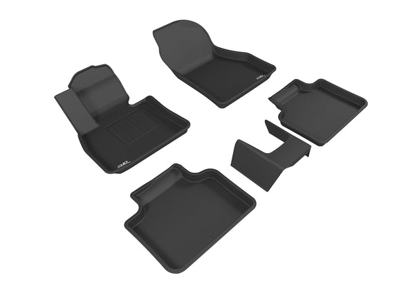 3D MAXpider KAGU Floor Mat for 2016-2022 BMW X1 (F48) / X2 (F39) F48/ F39 - BLACK - 1ST ROW 2ND ROW - L1BM07301509 [2020 2019 2018 2017 2016 2015 2014]