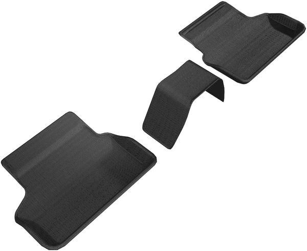 3D MAXpider KAGU Floor Mat for 2017-2023 BMW 5 SERIES (G30 / G31) G30/ G31 - BLACK - 2ND ROW - L1BM08421509 [2013 2012 2011 2010 2009 2008 2007]