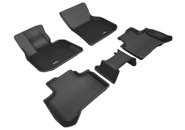 3D MAXpider KAGU Floor Mat for 2018-2024 BMW X3 (G01)/ X4 (G02)  - BLACK - 1ST ROW 2ND ROW - L1BM09201509 [2013 2012 2011 2010 2009 2008 2007]