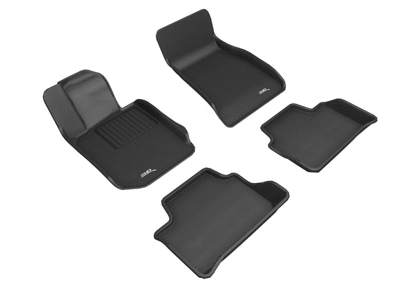 3D MAXpider KAGU Floor Mat for 2019-2024 BMW 3 SERIES (G20)  - BLACK - 1ST ROW 2ND ROW - L1BM10301509 [2020 2019 2018 2017 2016 2015]