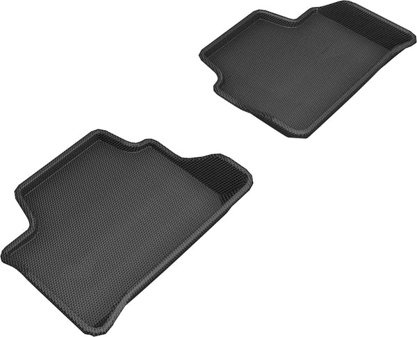 3D MAXpider KAGU Floor Mat for 2019-2024 BMW 3 SERIES (G20)  - BLACK - 2ND ROW - L1BM10321509 [2017 2016 2015 2014 2013 2012 2011 2010 2009]