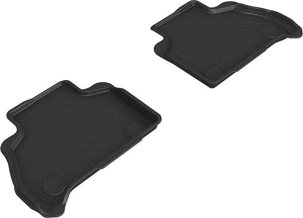 3D MAXpider KAGU Floor Mat for 2019-2024 BMW X7 (G07) 6-PASSENGER  - BLACK - 2ND ROW - L1BM10521509 [2022 2021 2020 2019 2018 2017 2016 2015 2014]