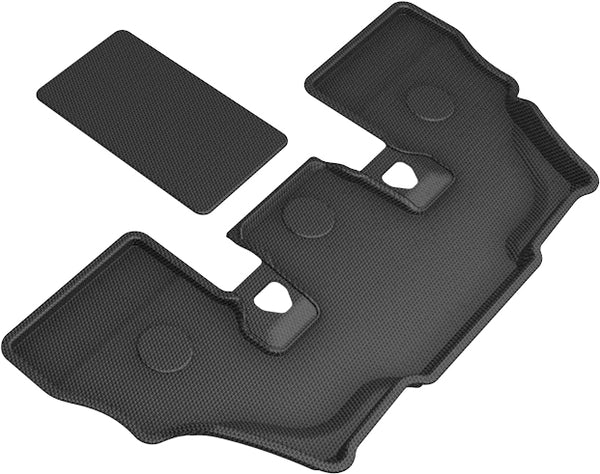 3D MAXpider KAGU Floor Mat for 2019-2024 BMW X7 (G07) 6-PASSENGER  - BLACK - 3RD ROW - L1BM10531509 [2022 2021 2020 2019 2018 2017 2016 2015]