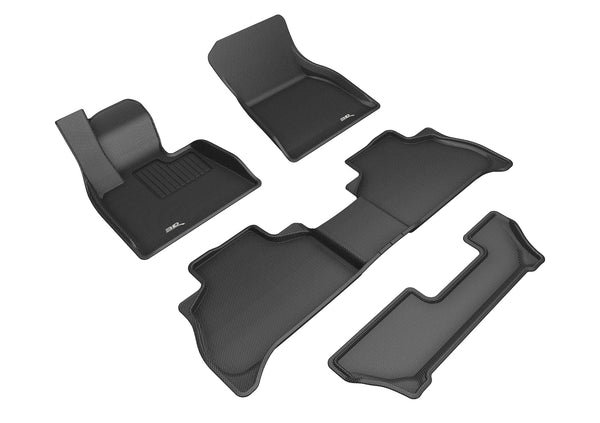 3D MAXpider KAGU Floor Mat for 2019-2024 BMW X5 (G05)  - BLACK - 1ST ROW 2ND ROW 3RD ROW - L1BM10701509 [2020 2019 2018 2017 2016 2015]