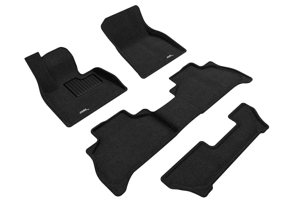 3D MAXpider ELEGANT Floor Mat for 2019-2023 BMW X5 (G05)  - BLACK - 1ST ROW 2ND ROW 3RD ROW - L1BM10704709 [2020 2019 2018 2017 2016 2015]