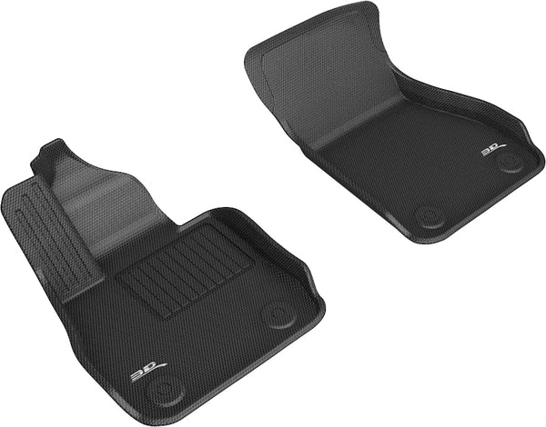 3D MAXpider KAGU Floor Mat for 2020-2023 BMW 2 SERIES GRAN COUPE  - BLACK - 1ST ROW 2ND ROW - L1BM11111509 [2019 2018 2017 2016 2015 2014]