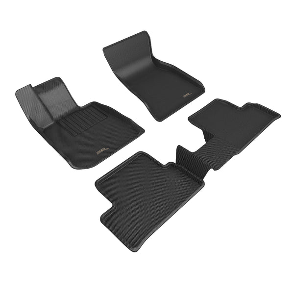 3D MAXpider KAGU FLOOR MAT for 2022-2023 BMW i4  - BLACK - 1ST ROW 2ND ROW - L1BM12901509 [2023 2022 2021]