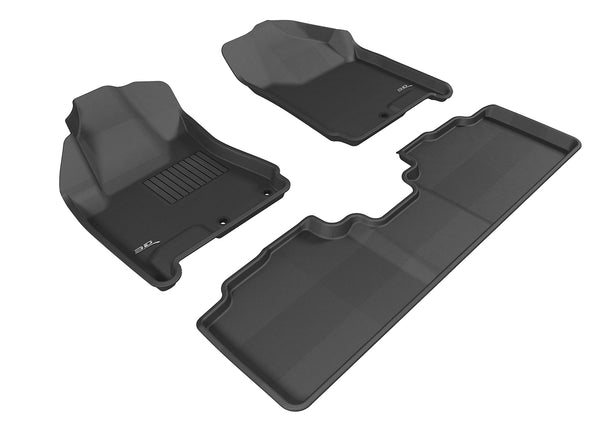 3D MAXpider KAGU Floor Mat for 2010-2016 CADILLAC SRX  - BLACK - 1ST ROW 2ND ROW - L1CD00801509 [2023 2022 2021 2020 2019]