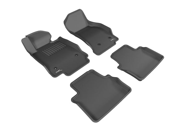 3D MAXpider KAGU Floor Mat for 2014-2019 CADILLAC CTS  - BLACK - 1ST ROW 2ND ROW - L1CD01001509 [2010 2009 2008 2007]