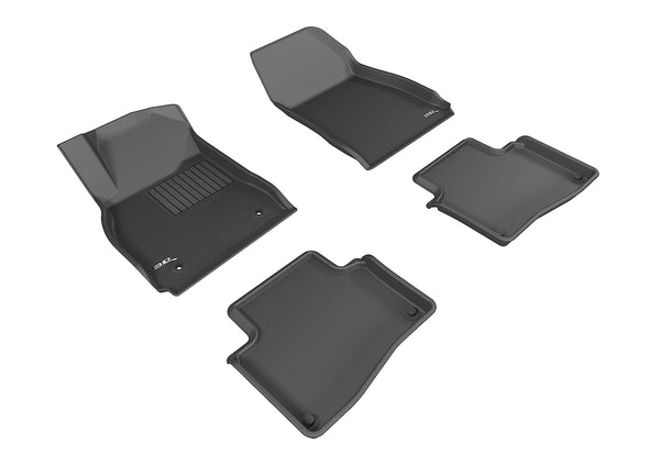 3D MAXpider KAGU Floor Mat for 2013-2019 CADILLAC XTS  - BLACK - 1ST ROW 2ND ROW - L1CD01101509 [2017 2016 2015]